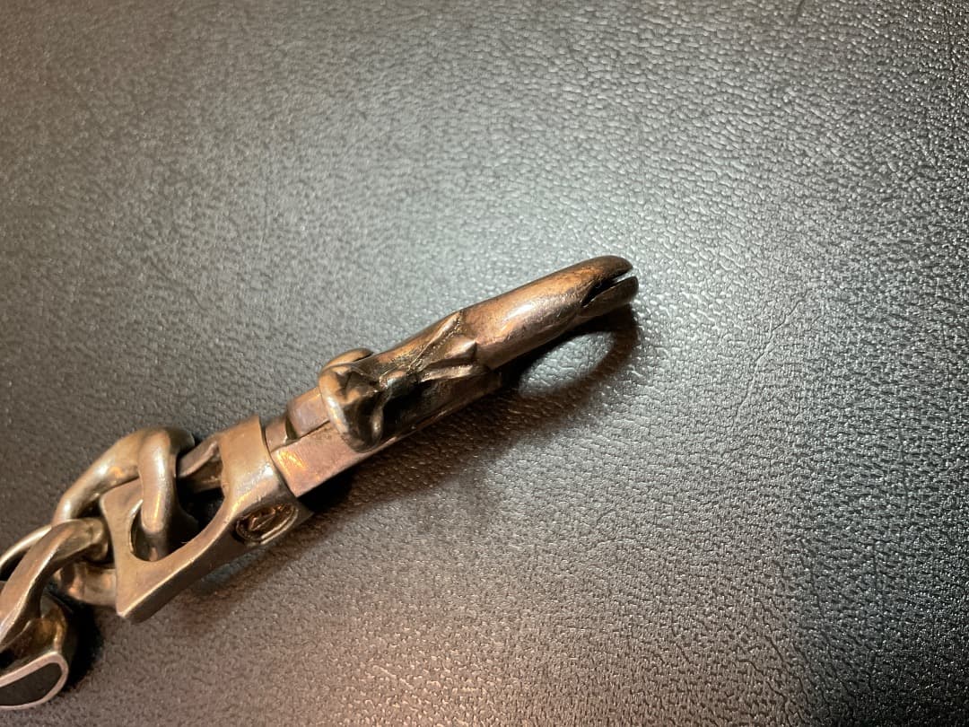 marcos マルコス シルバー × ウッド ウォレットチェーン