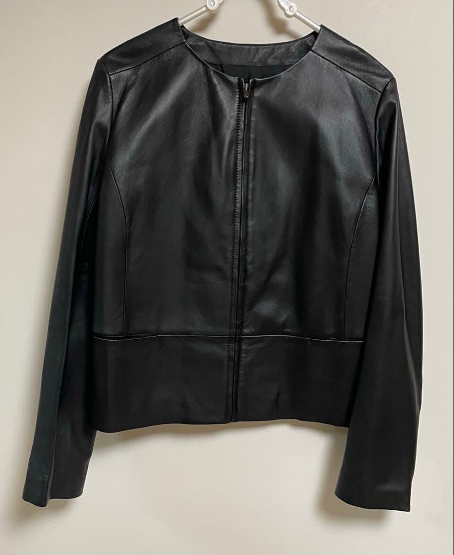 アンタイトル 羊革 ラムレザー ノーカラージャケット Mサイズ