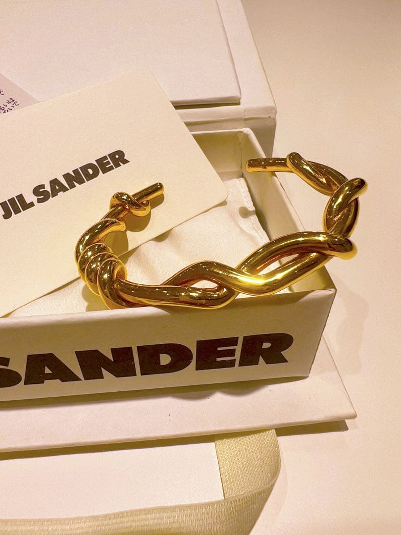 JIL SANDER ゴールドチェーンバングル