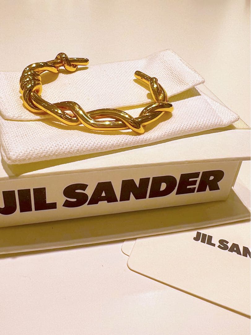 JIL SANDER ゴールドチェーンバングル