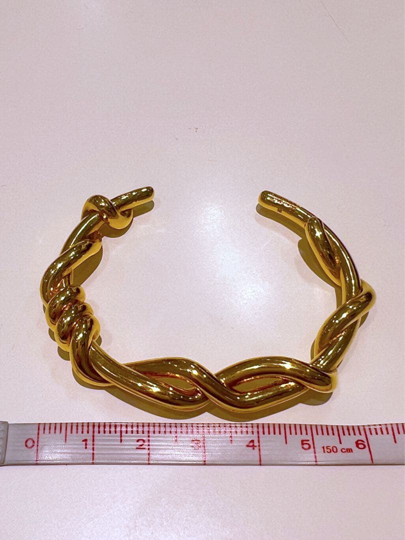 JIL SANDER ゴールドチェーンバングル