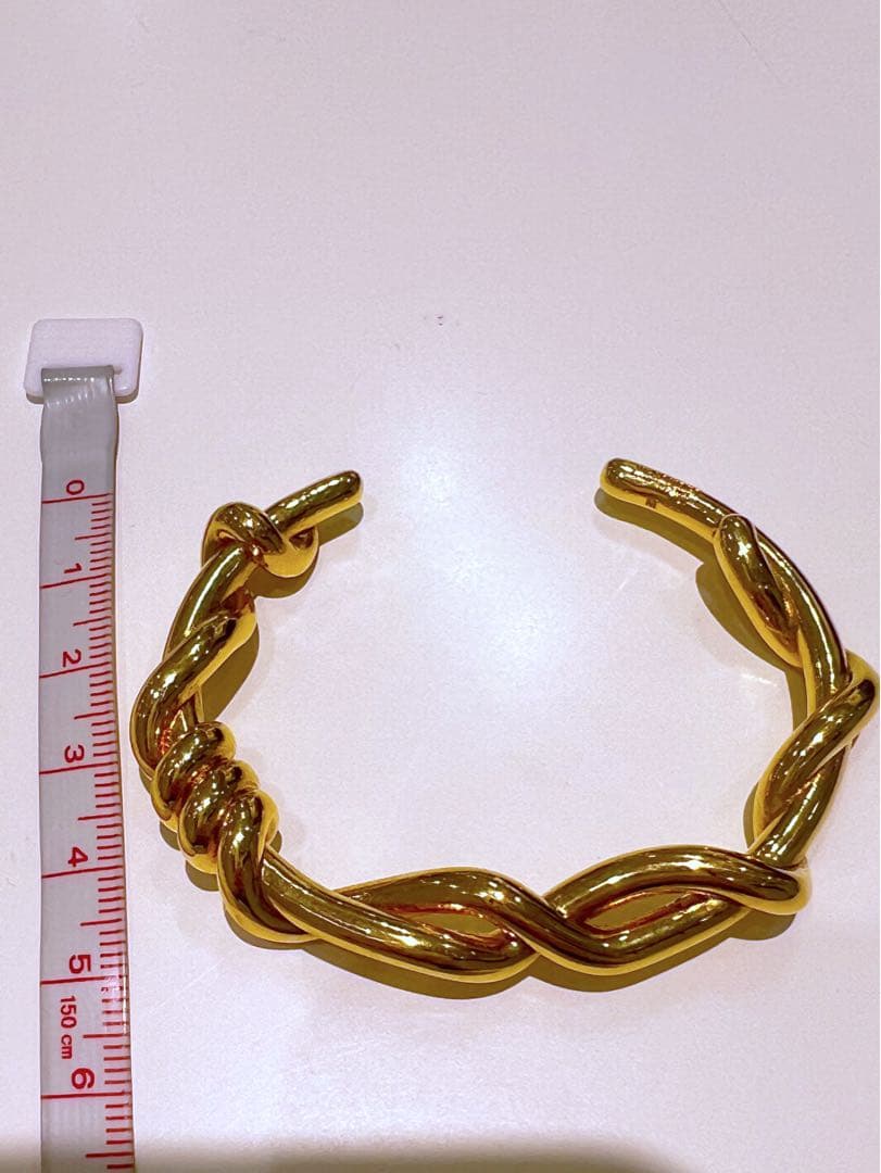 JIL SANDER ゴールドチェーンバングル