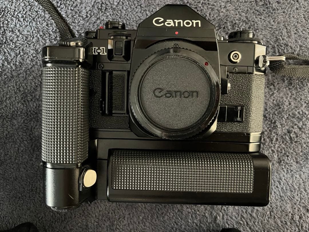 キャノン A-1 極美品 モータードライブ付+レンズ３本