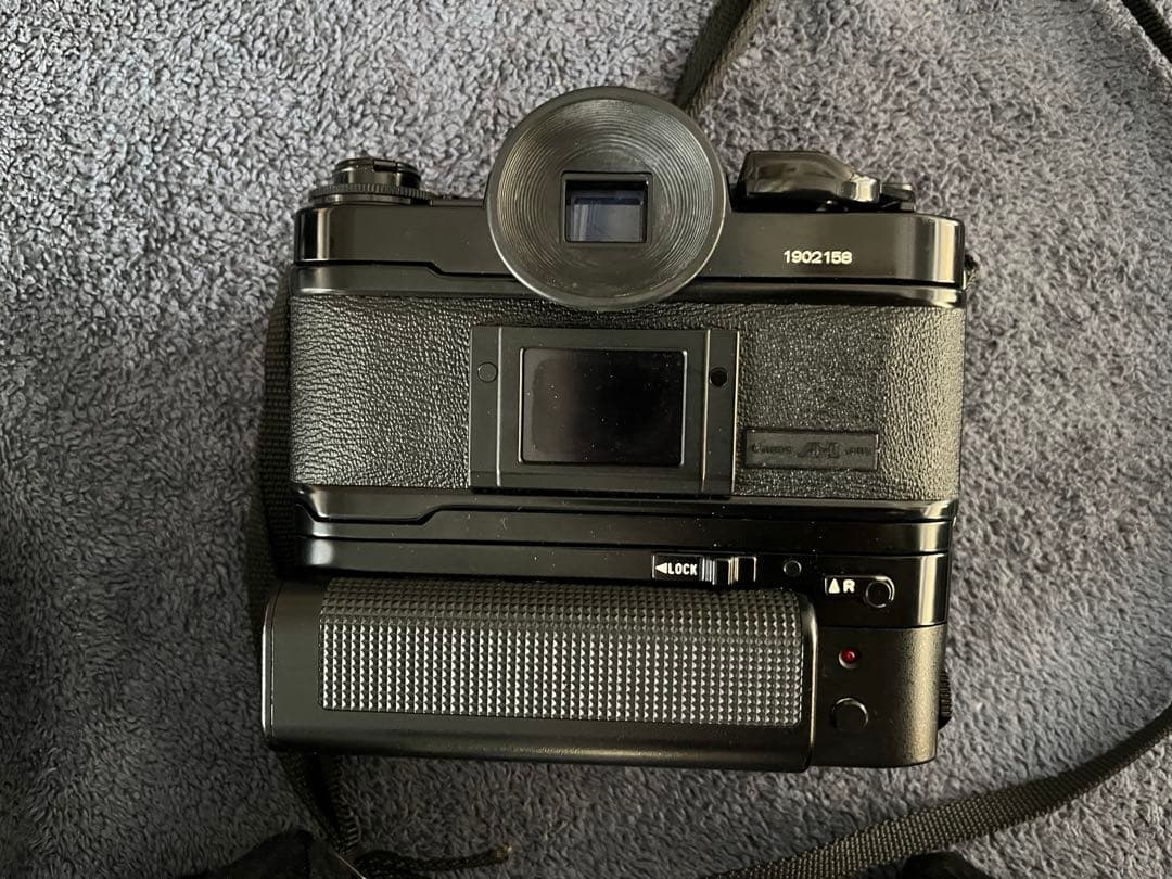 キャノン A-1 極美品 モータードライブ付+レンズ３本