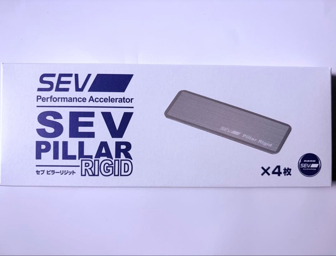 SEV ピラーリジット4枚セット！SEV初のクルマのピラーへ装着する専用製品です