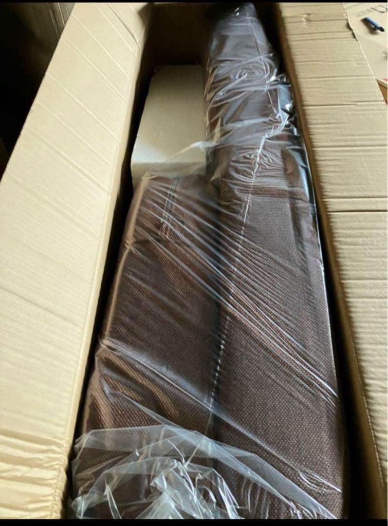 やいさん専用　カウチソファベッド　シングルサイズ　クッション付き　ブラウン