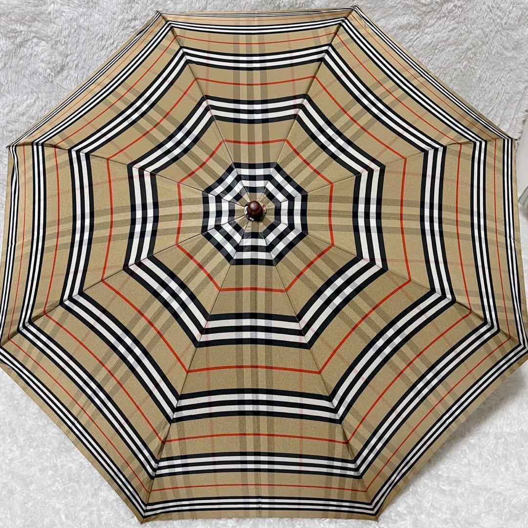 ⭐️タグ付け新品⭐️バーバリー ノバチェック柄　雨傘　折りたたみ傘　手開き