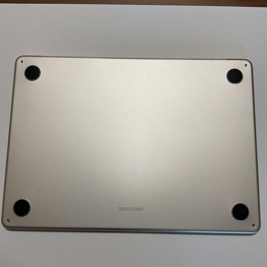 【美品、容量100%、ケース付】MacBook Air M2 8GB/256GB