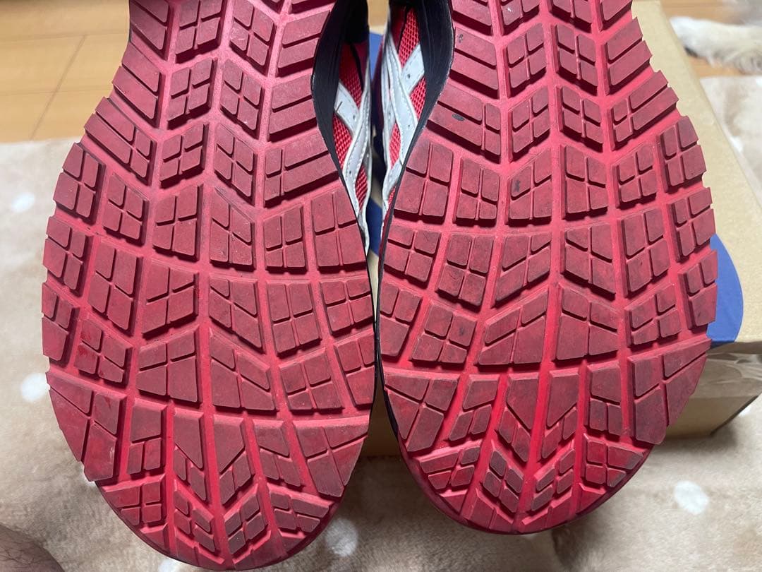 ASICS BOAウィンジョブ安全靴 レッドCP209とCP301の2セット中古