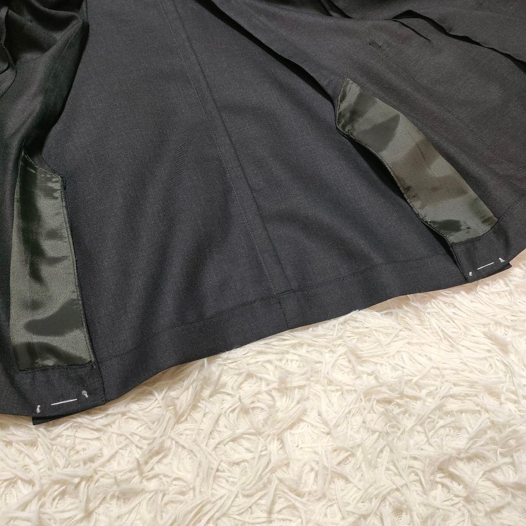 【美品】スーパー150S　カノニコ　スーツ　シングル　段返り　グレー　XL位