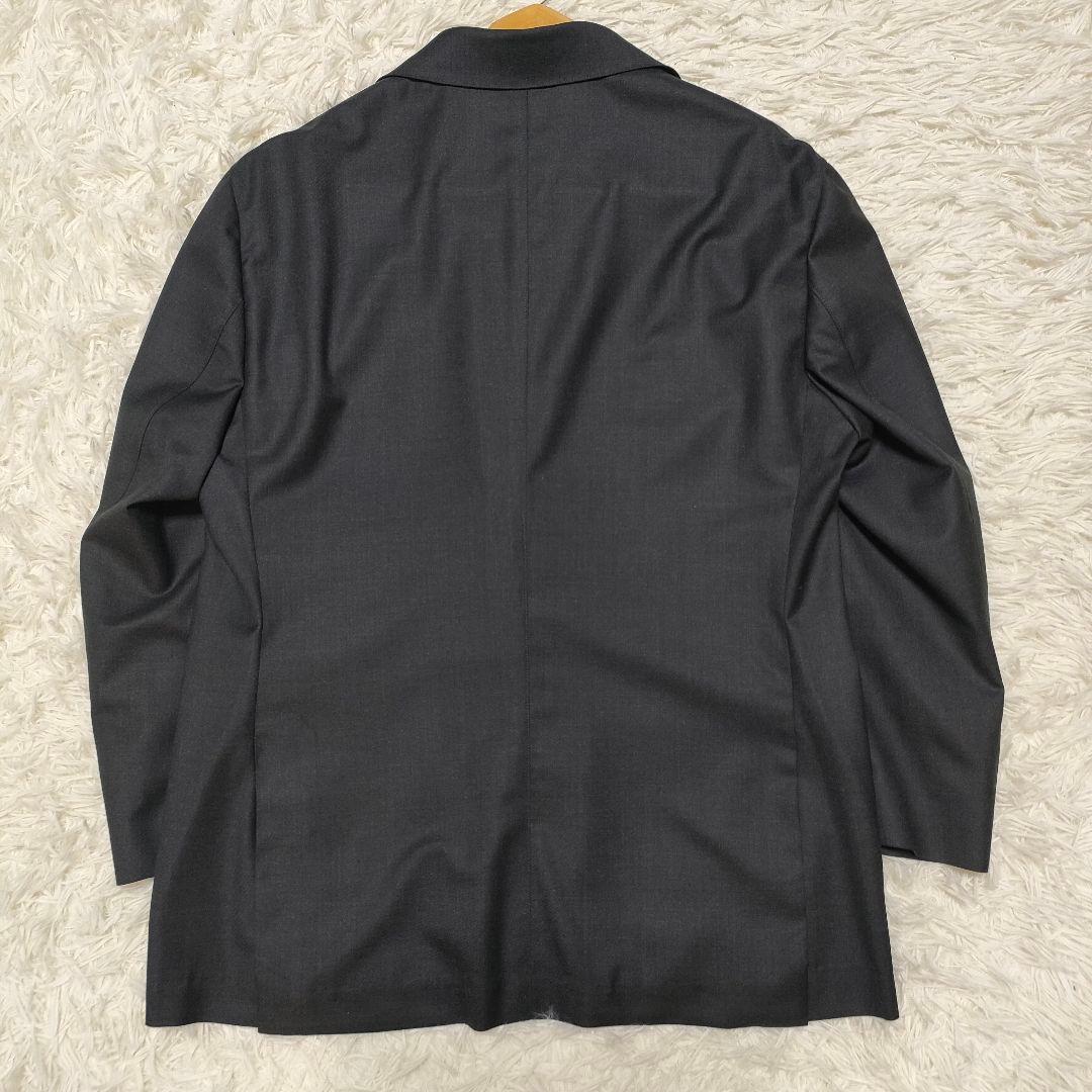 【美品】スーパー150S　カノニコ　スーツ　シングル　段返り　グレー　XL位