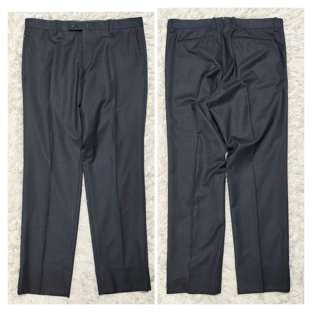 【美品】スーパー150S　カノニコ　スーツ　シングル　段返り　グレー　XL位