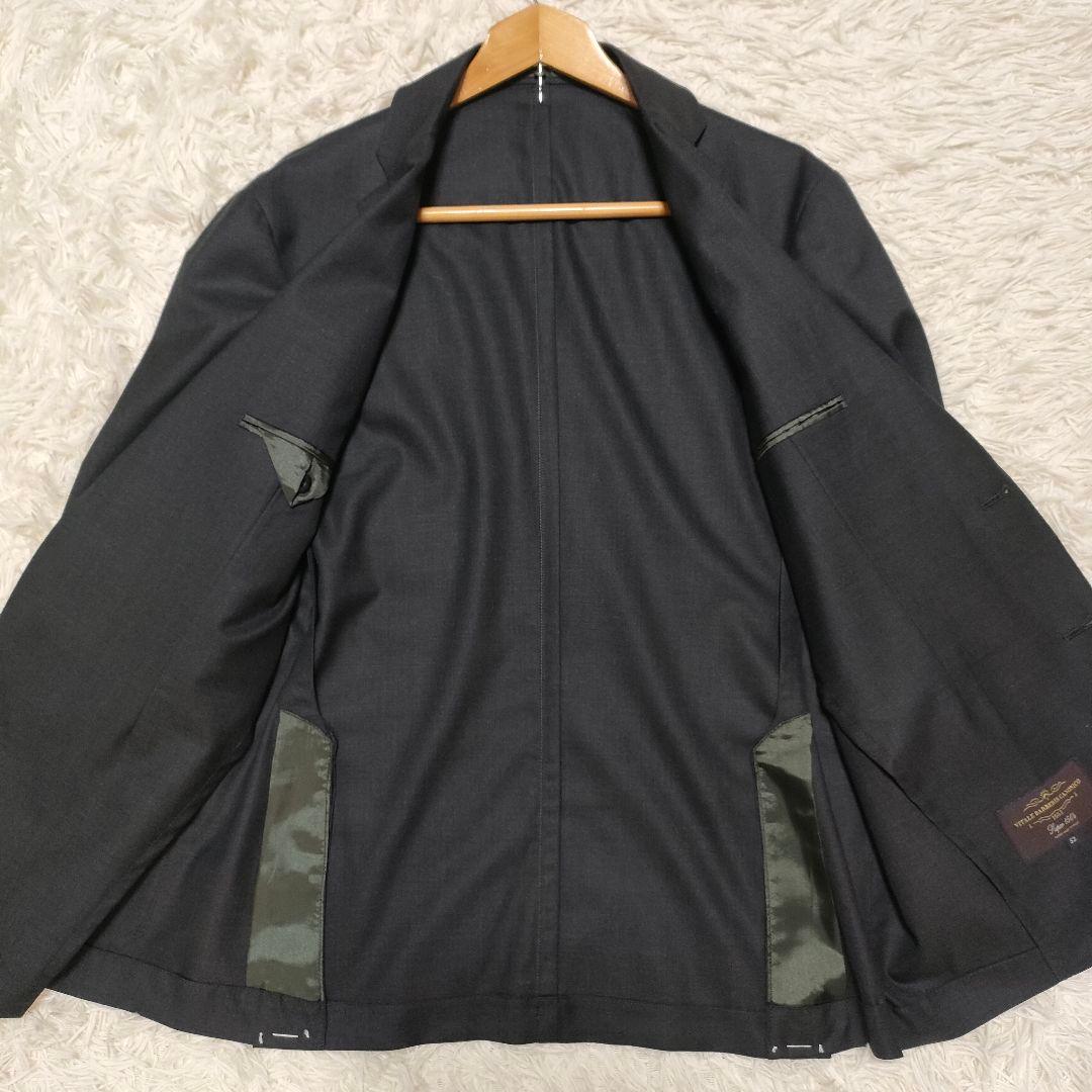 【美品】スーパー150S　カノニコ　スーツ　シングル　段返り　グレー　XL位