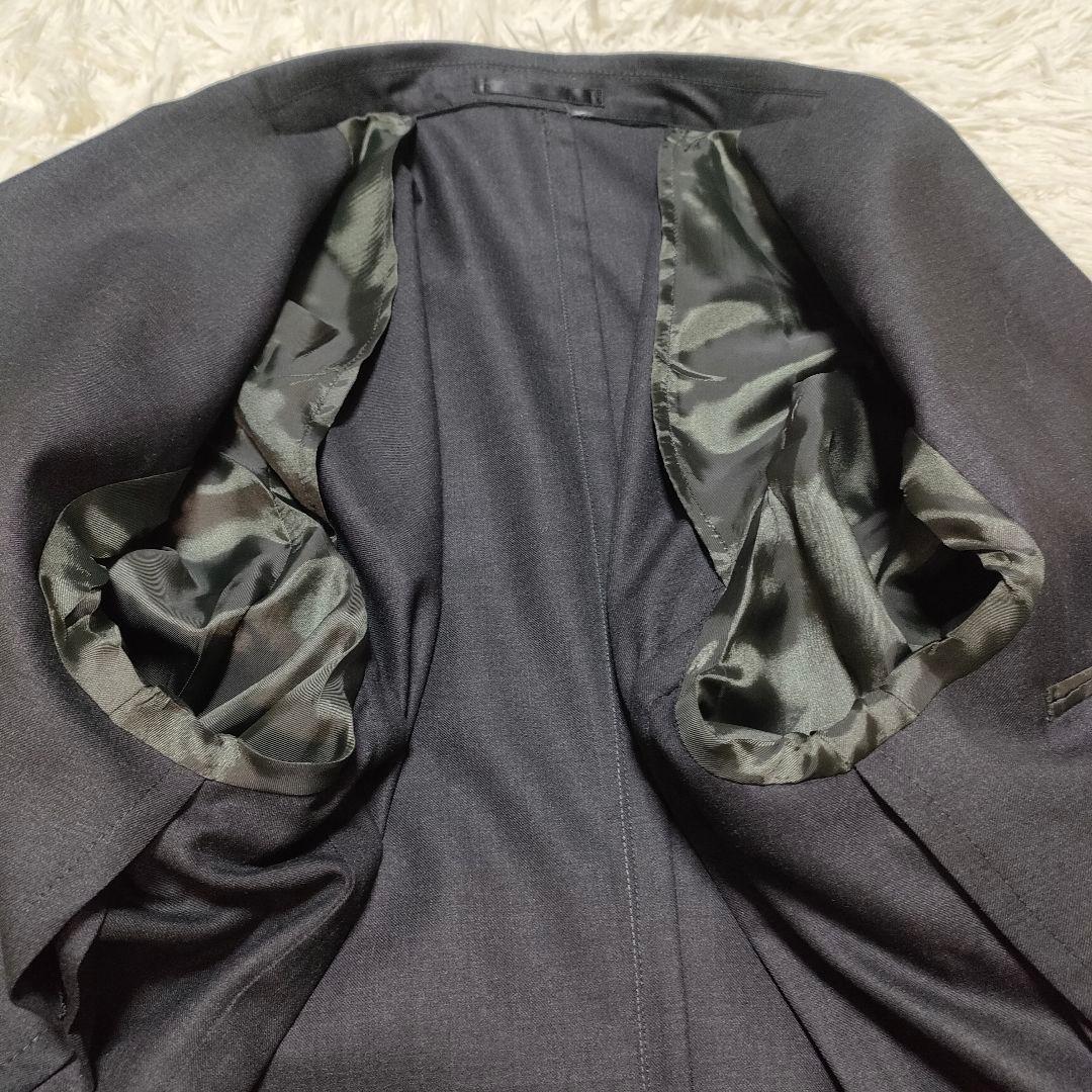 【美品】スーパー150S　カノニコ　スーツ　シングル　段返り　グレー　XL位