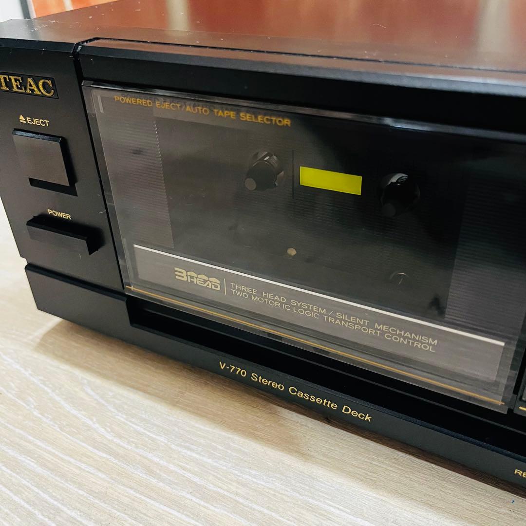 K3272【TEAK】カセットデッキ V-770（1986年発売）