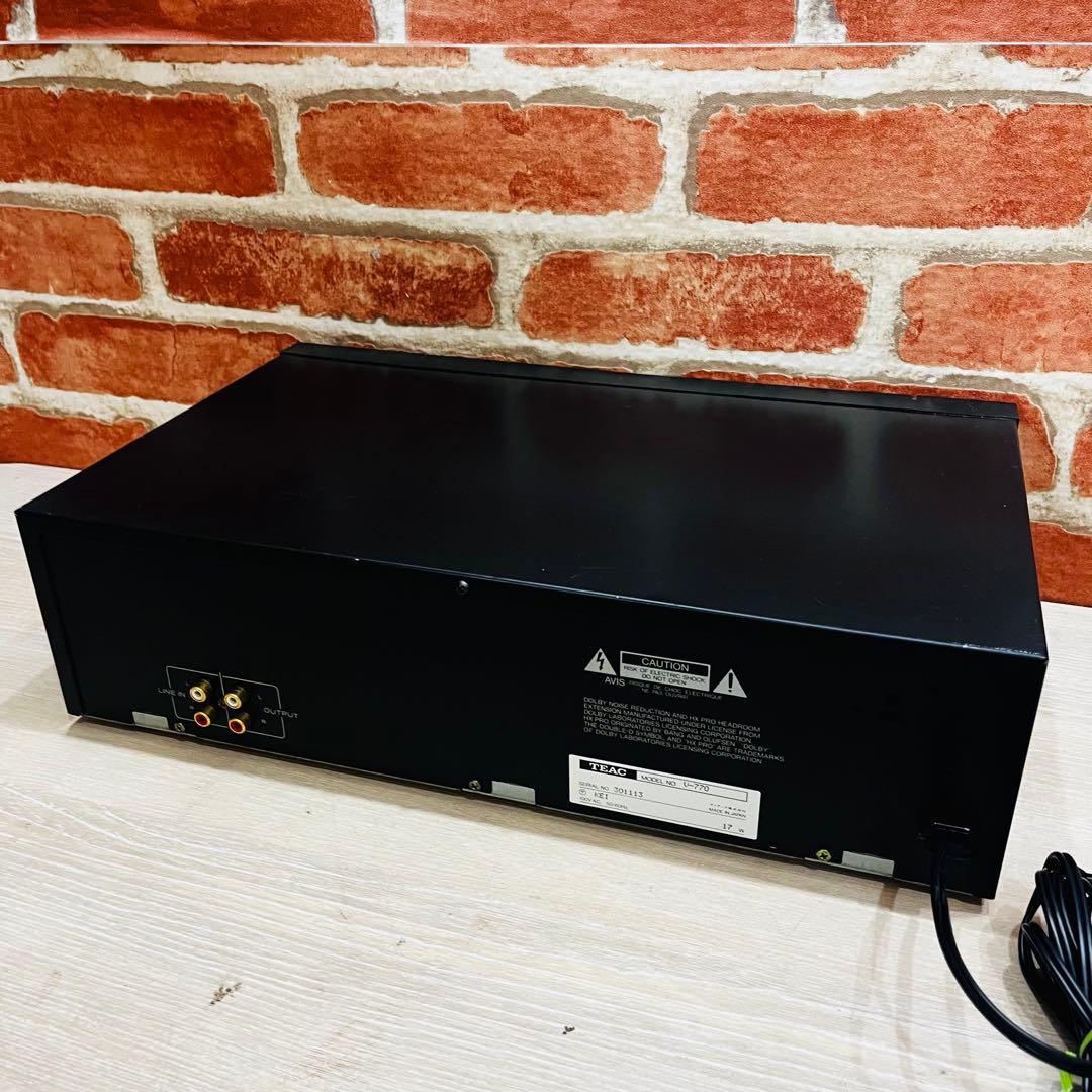 K3272【TEAK】カセットデッキ V-770（1986年発売）