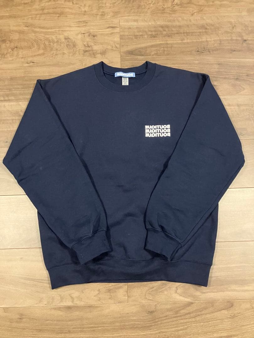 トップス boutique crewneck sweat navy ovy 1ldk