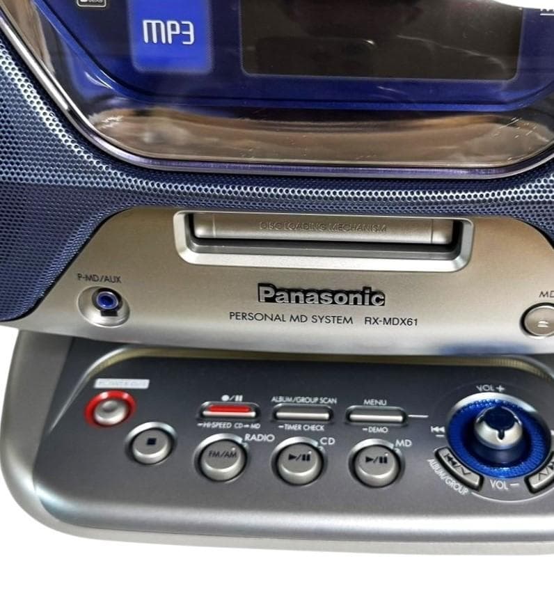 Panasonic MDラジカセ パーソナルＭＤシステム RX-MDX61