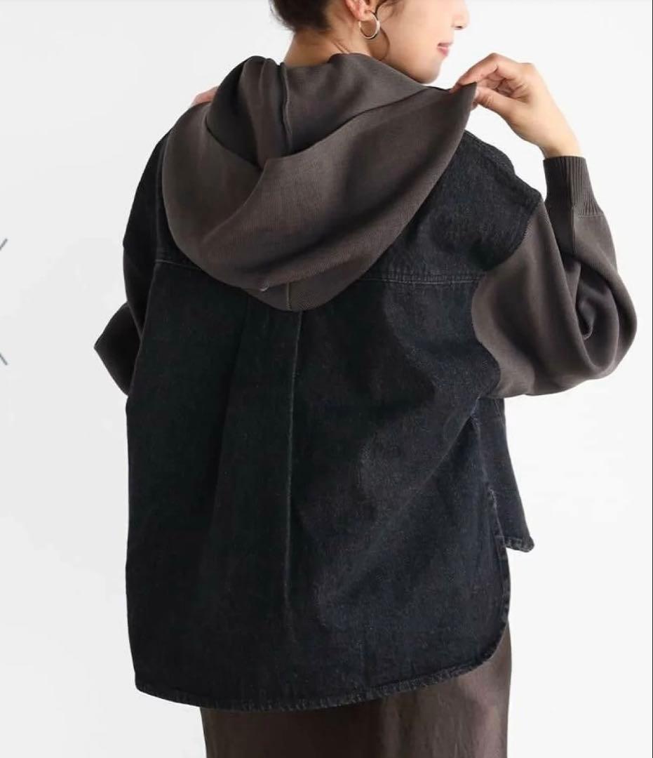 新品　vin 定価¥2万2000円　2way ニットドッキングデニムジャケット