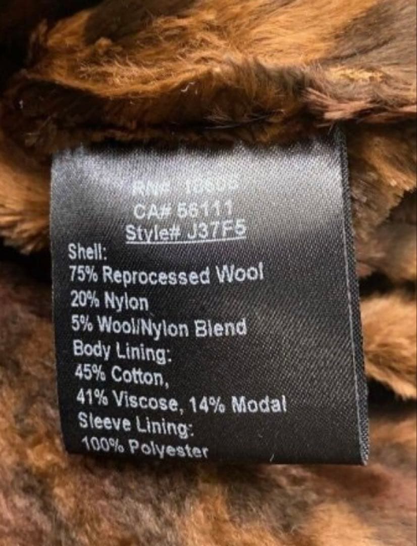 Supreme Schott Peacoat S レオパード ピーコート15aw