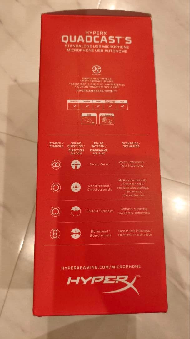 ★MIA36　HyperX QuadCast S USBマイク