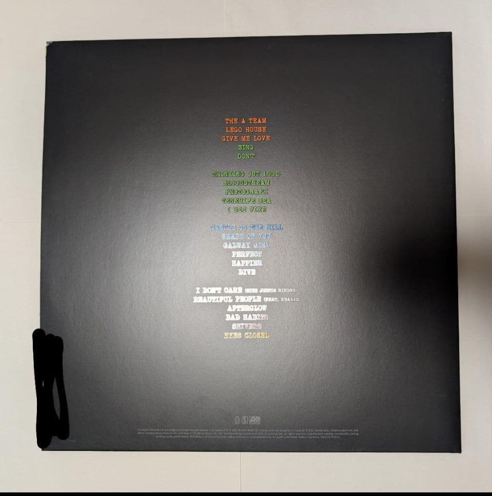 Ed Sheeran +-=÷× Tour Collection 限定盤