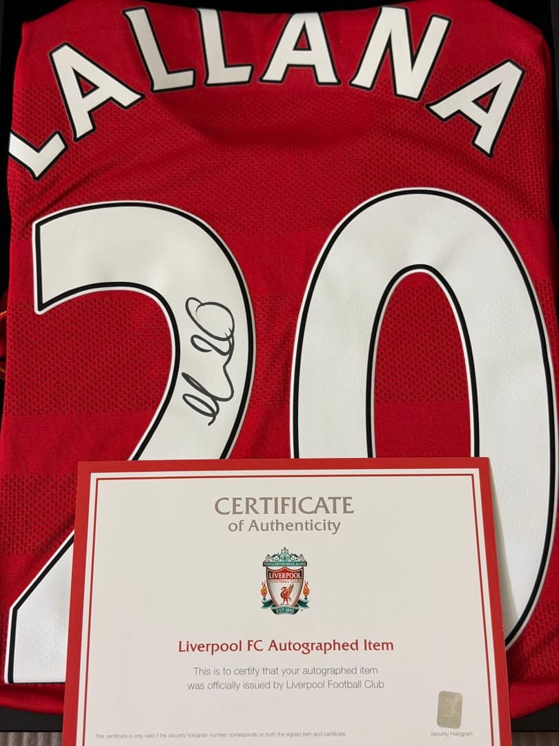 リバプールFC 公式　アダム・ララーナ サイン入りユニホーム