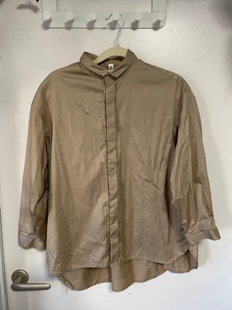 【卒入学式】MOUN TEN. ベージュシャツ　ブラックパンツ　セット売り140