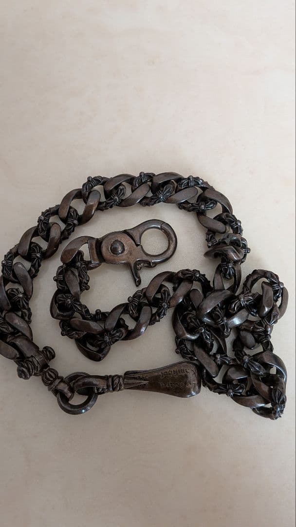 (*に様 エイ皮、ウォレットチェーン スターモチーフ、手作り貴重