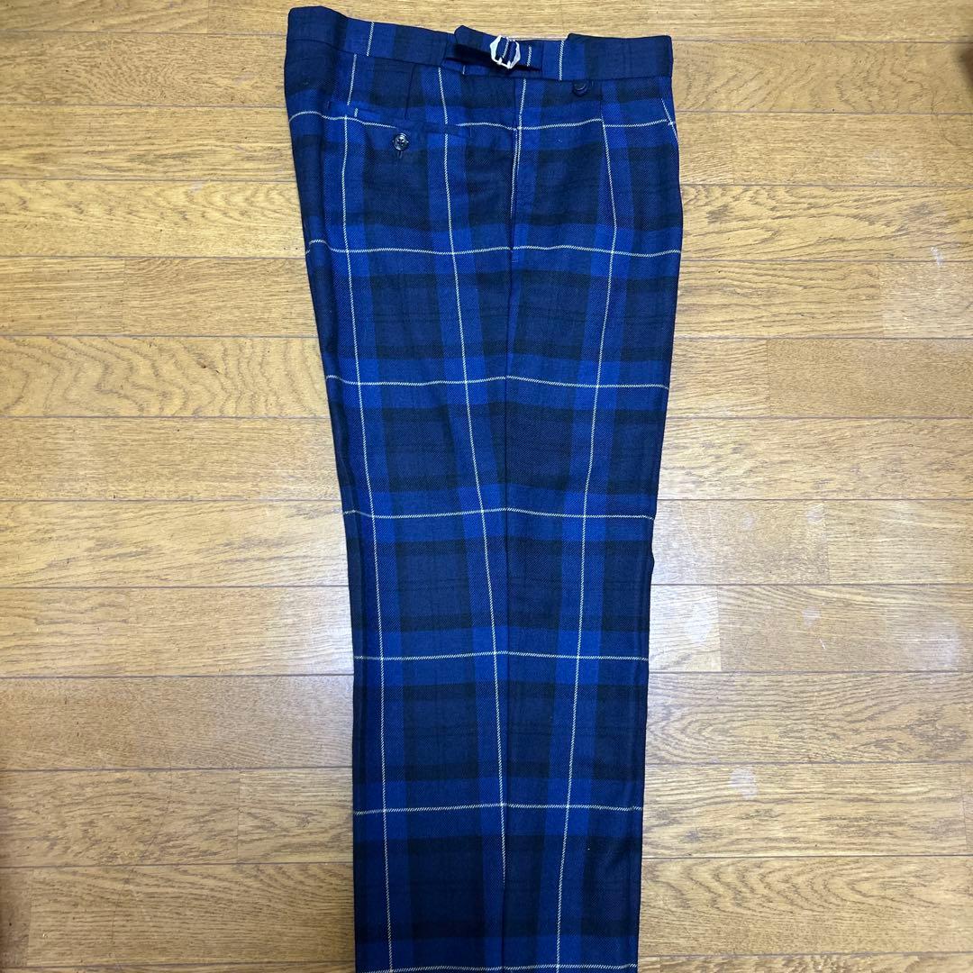 【レア】サンプル品ベルナールザンス チェック柄 スラックス　サイズ42