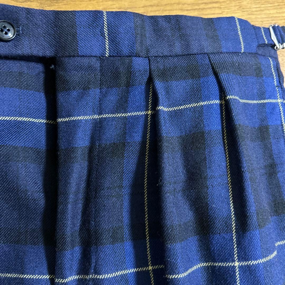 【レア】サンプル品ベルナールザンス チェック柄 スラックス　サイズ42