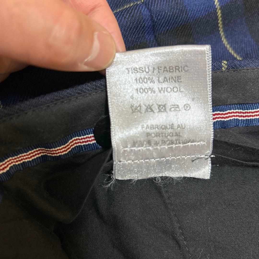 【レア】サンプル品ベルナールザンス チェック柄 スラックス　サイズ42