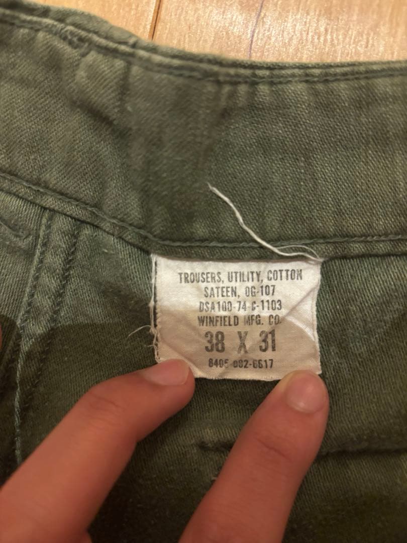 こ*ー様 破格！ 希少！usarmy og-107 70s ベイカーパンツ　W3