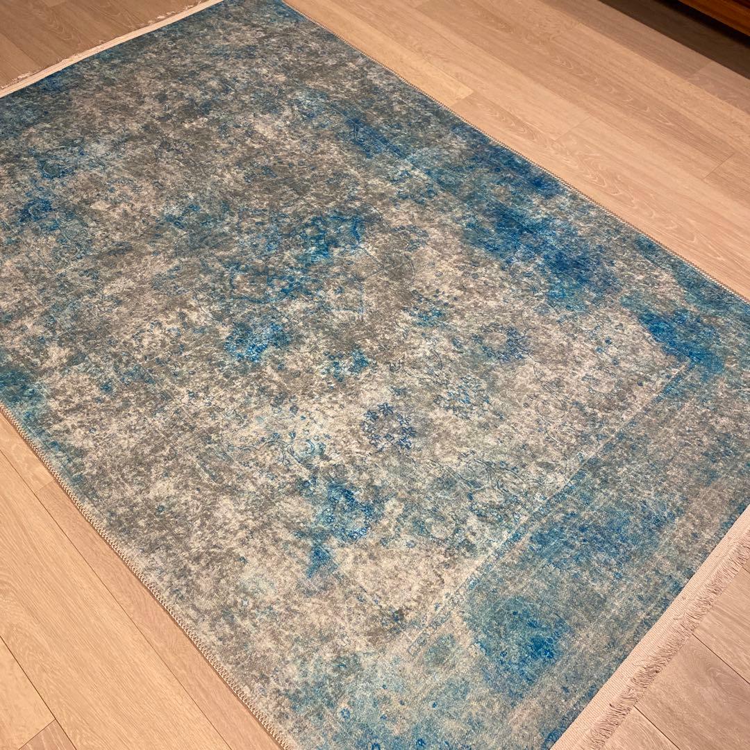 トルコのカーペット 120*180cm オーバーダイ ヴィンテージデザインラグ