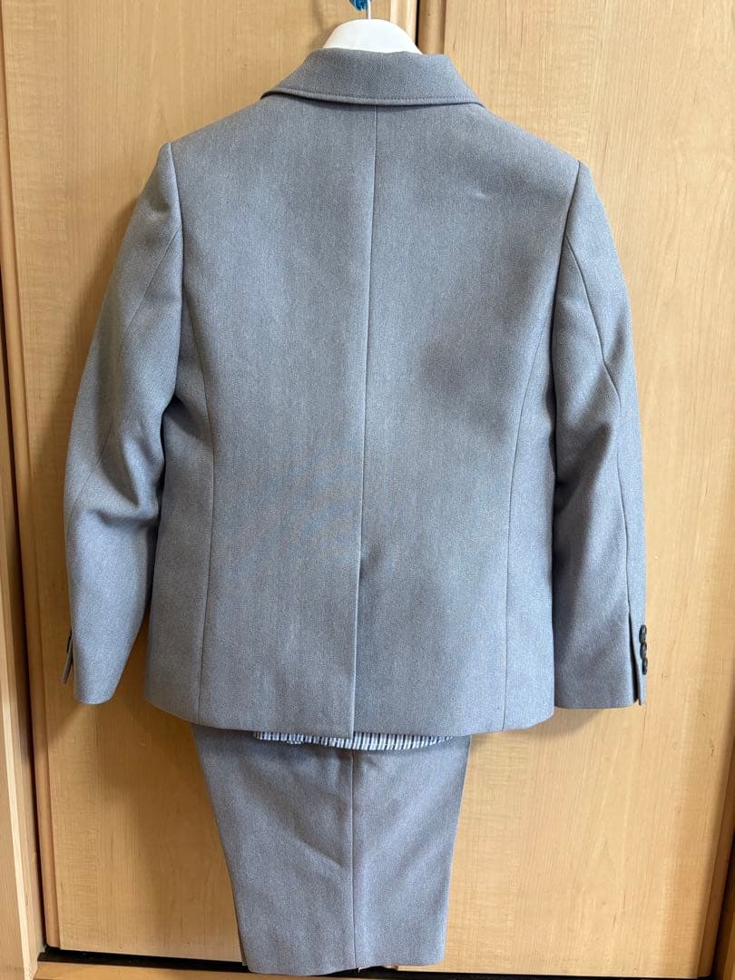 プティマイン フォーマル スーツ グレー 120 男の子