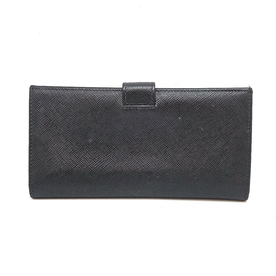 PRADA プラダ 長財布 サフィアーノ ブラック 黒 レザー