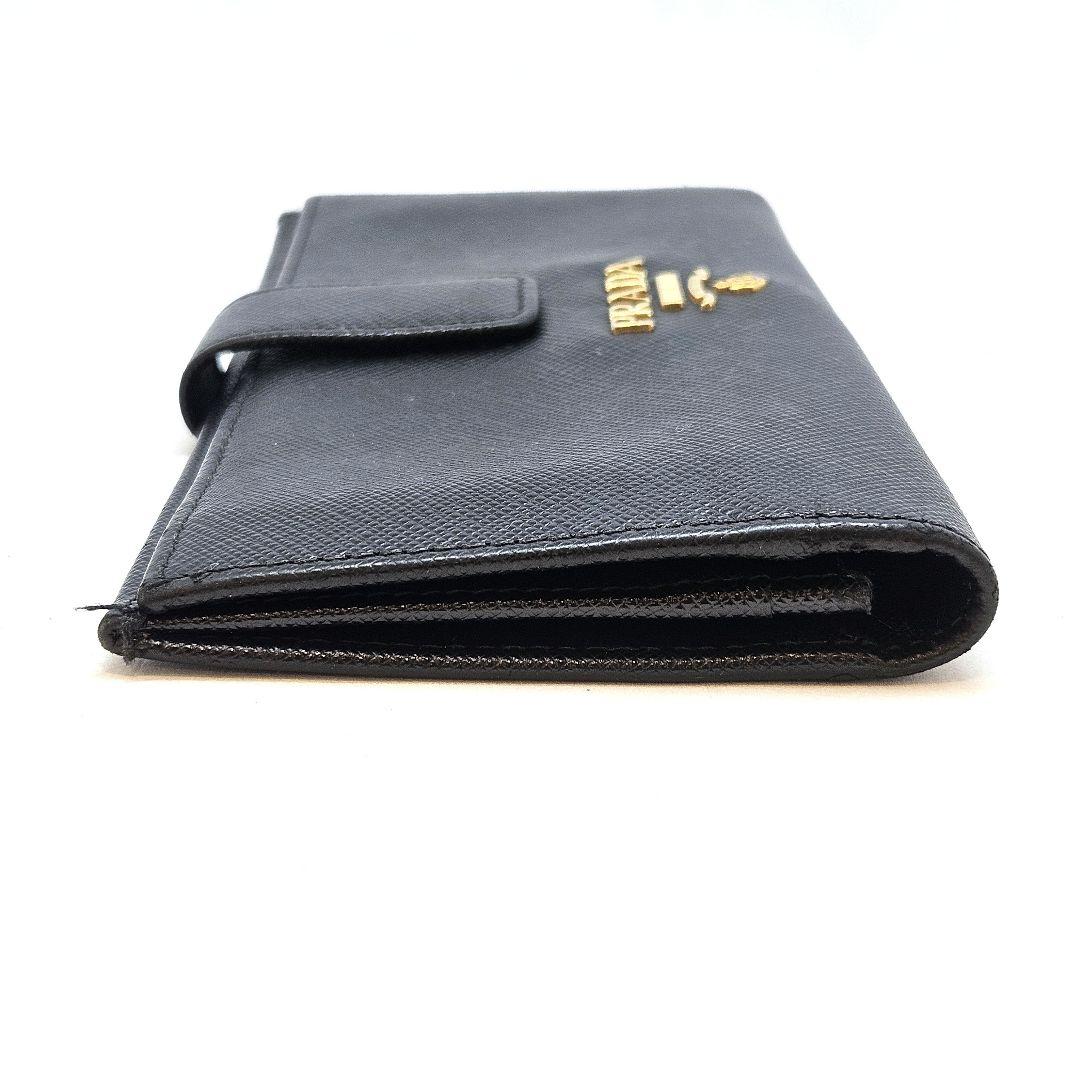 PRADA プラダ 長財布 サフィアーノ ブラック 黒 レザー