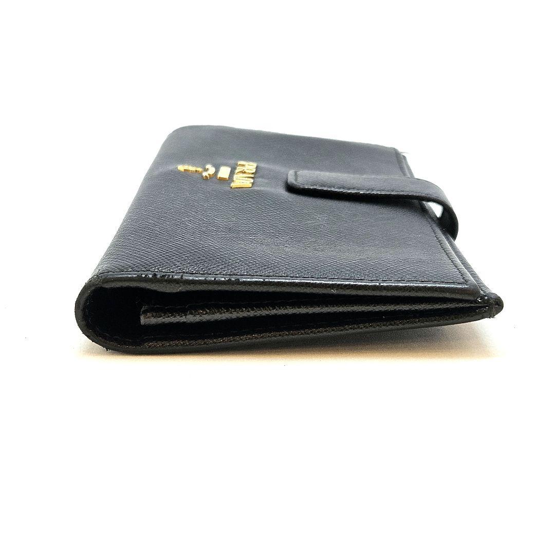 PRADA プラダ 長財布 サフィアーノ ブラック 黒 レザー