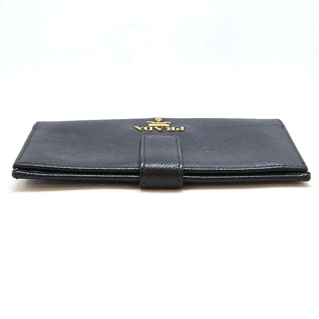 PRADA プラダ 長財布 サフィアーノ ブラック 黒 レザー