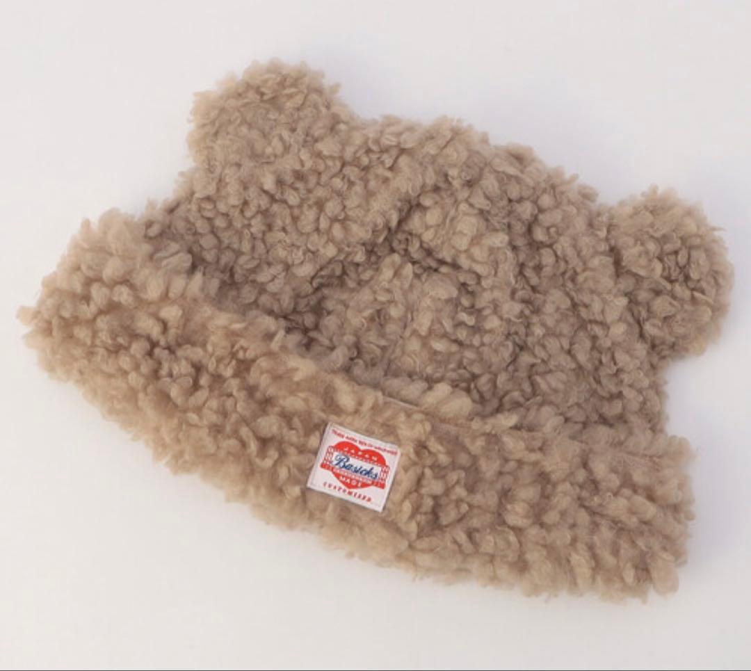 新品未使用 タグ付き BASICKS Bear Beanie ベージュ サイズS