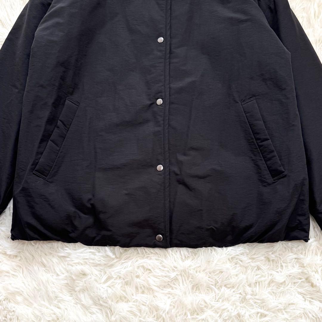 北欧暮らしの道具店 「ふんわり軽くてあったかい」洗えるショート丈コート 黒