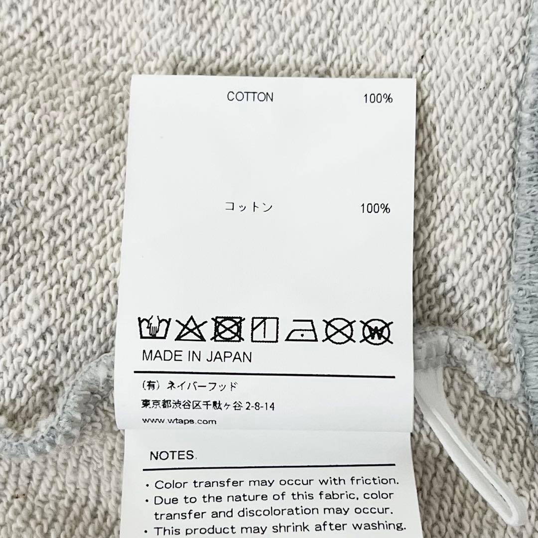 WTAPS スウェット02 WUT SWEATER COTTON グレー