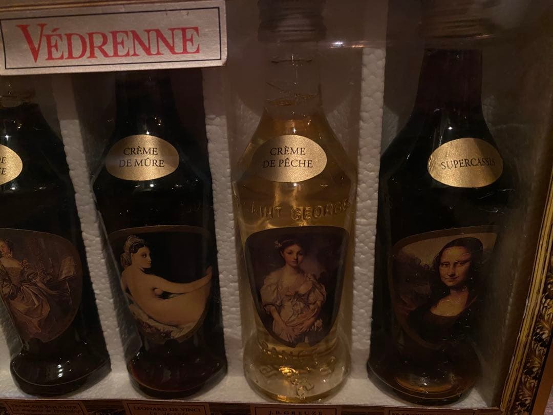 フランス VEDRENNE ルーヴル名画リキュール 5本セット