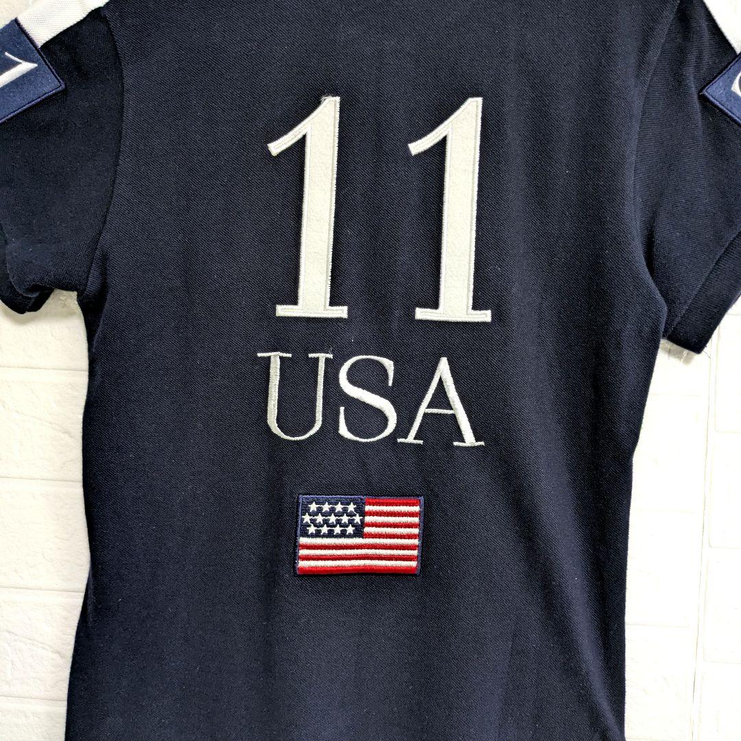 美品✨️ポロ　ラルフローレン　ポロシャツ　ビッグポニー　星条旗　USA　y2k