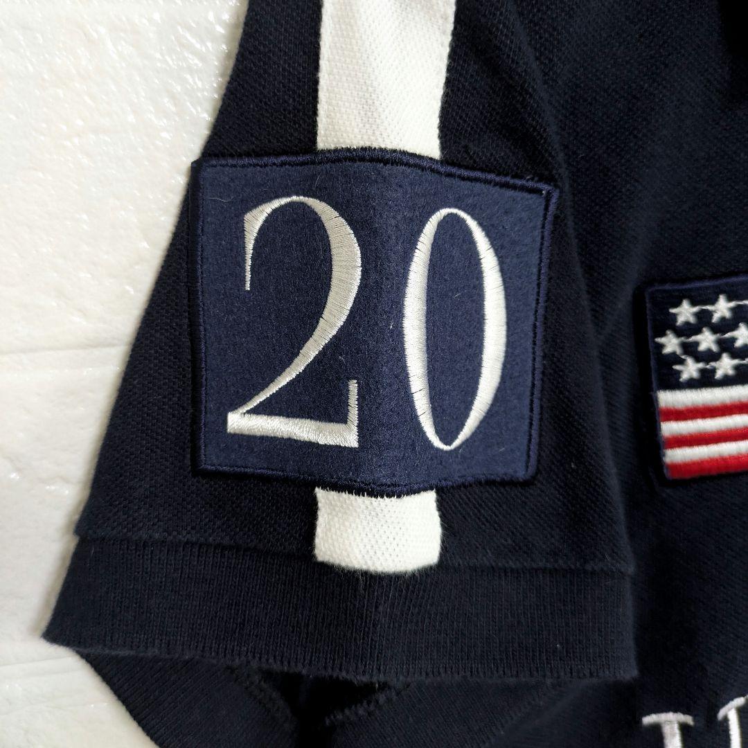 美品✨️ポロ　ラルフローレン　ポロシャツ　ビッグポニー　星条旗　USA　y2k