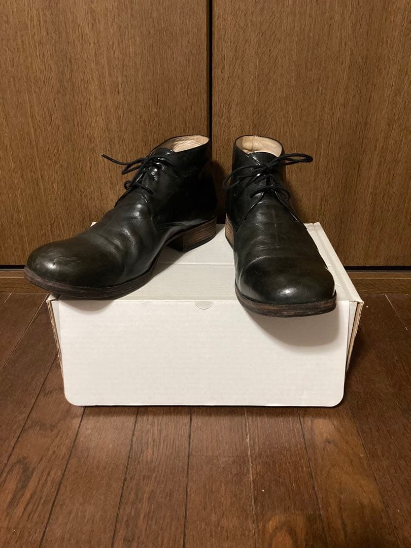 ATTACHMENT カーフレザーチャッカーブーツ アタッチメント