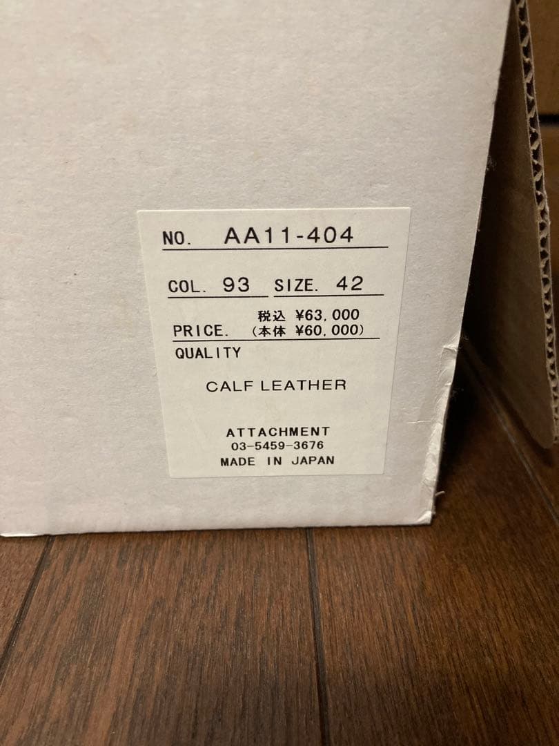 ATTACHMENT カーフレザーチャッカーブーツ アタッチメント