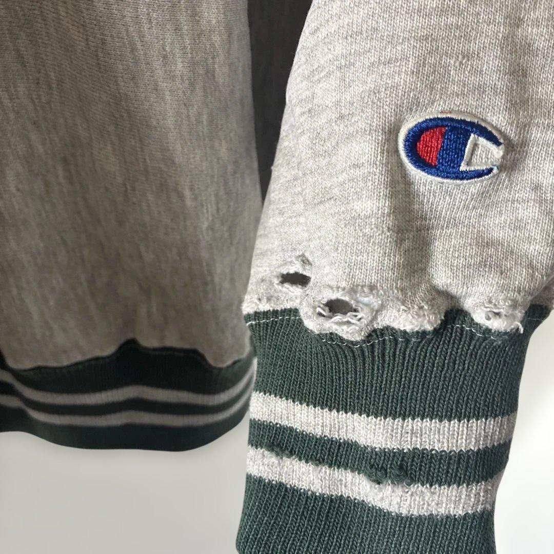 ボロChampionチャンピオンリバースウィーブスウェットトレーナーUSA製長袖