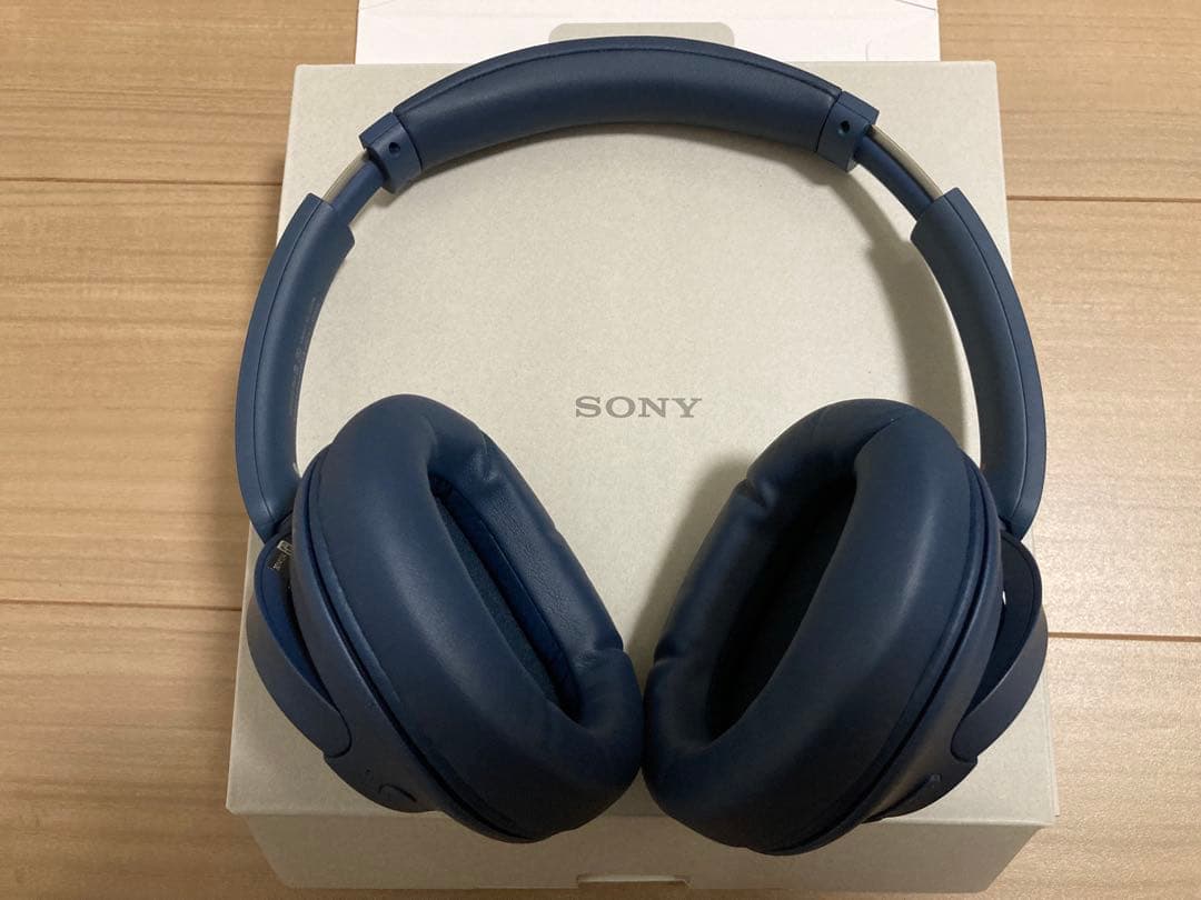 SONY ヘッドホン WH-CH720N ブルー　別売りヘッドフォンカバー付き
