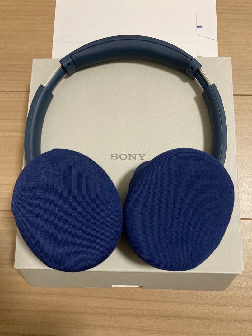 SONY ヘッドホン WH-CH720N ブルー　別売りヘッドフォンカバー付き
